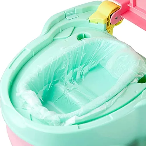 100 Pack Potty Chair Liners with Drawstring, Portable Potty Bags Potty Training Bags Potty Liners, Potty Refill Liners Disposable Potty Liners for Toddlers Kids and Baby
