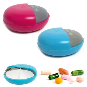 2 Pack Daily Medicine Box Vitamin Pill Weekly Holder Travel Organizer Case Small