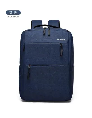 Anti-Theft Quick Response Backpack Bags With Usb Port -Blue