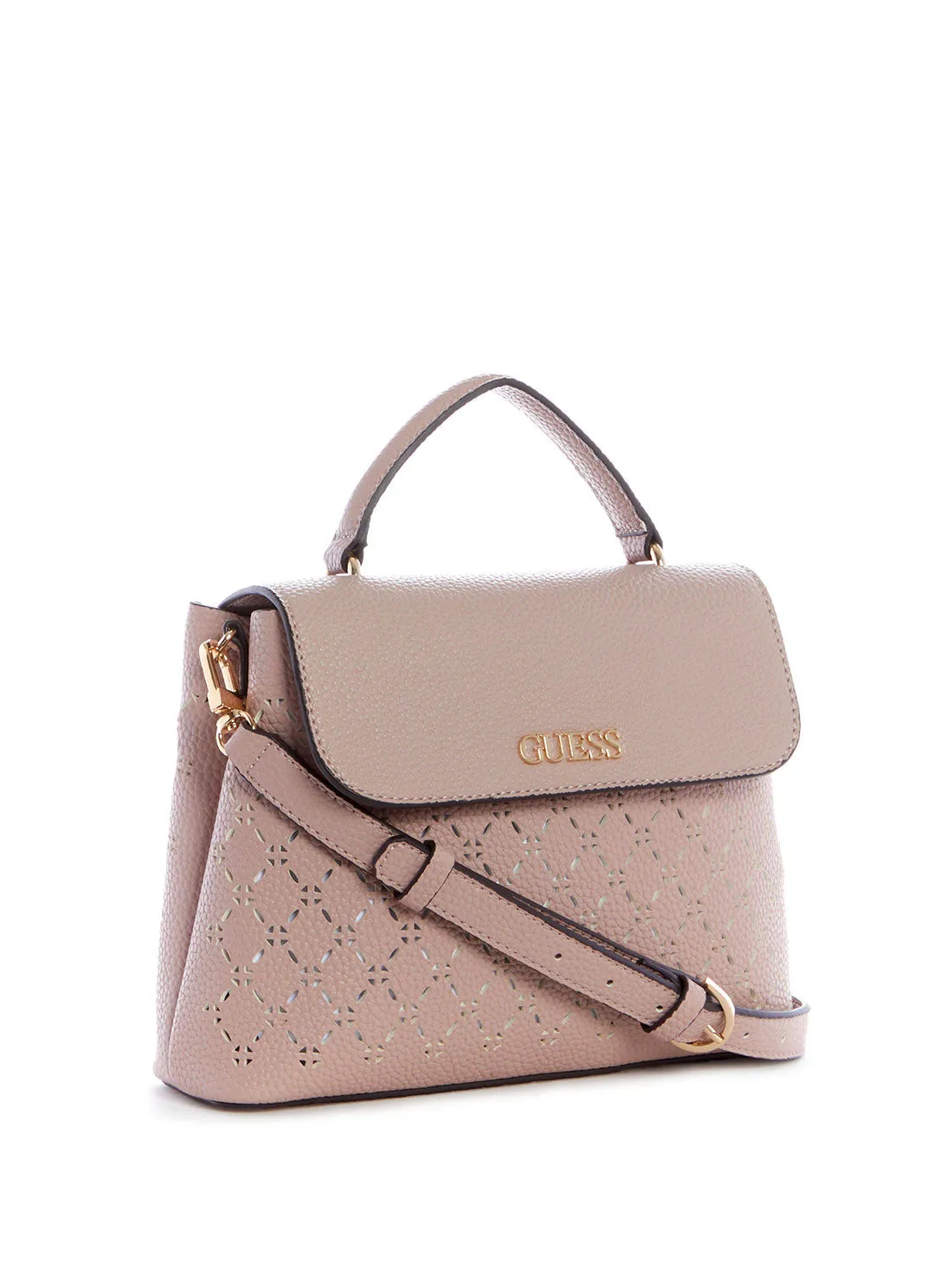 Biscuit Pink Amara Crossbody Satchel