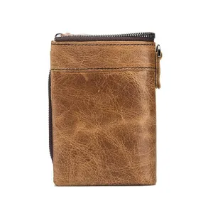 Detachable Rfid Leather Wallet - Anti-theft