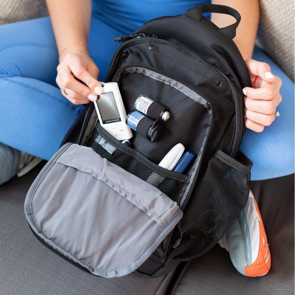 Diabetes Insulated Sling Backpack- Storm