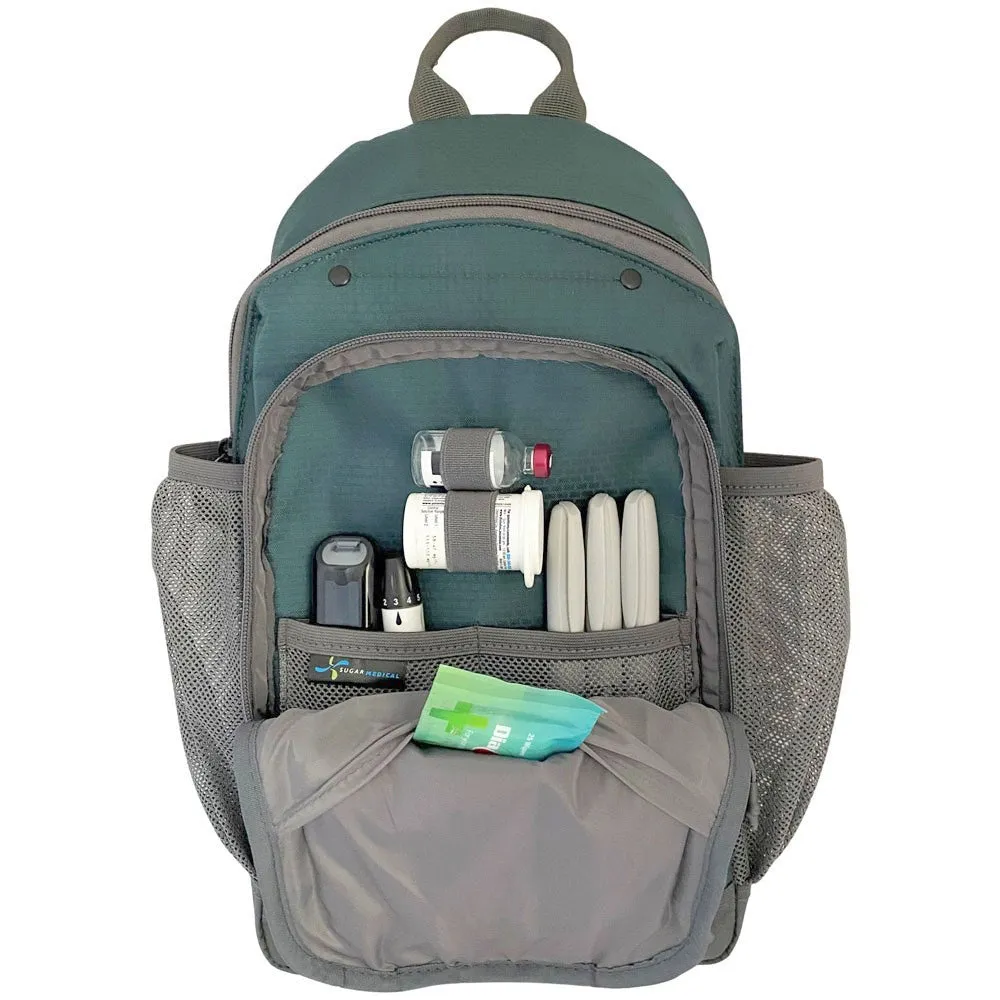 Diabetes Insulated Sling Backpack- Storm