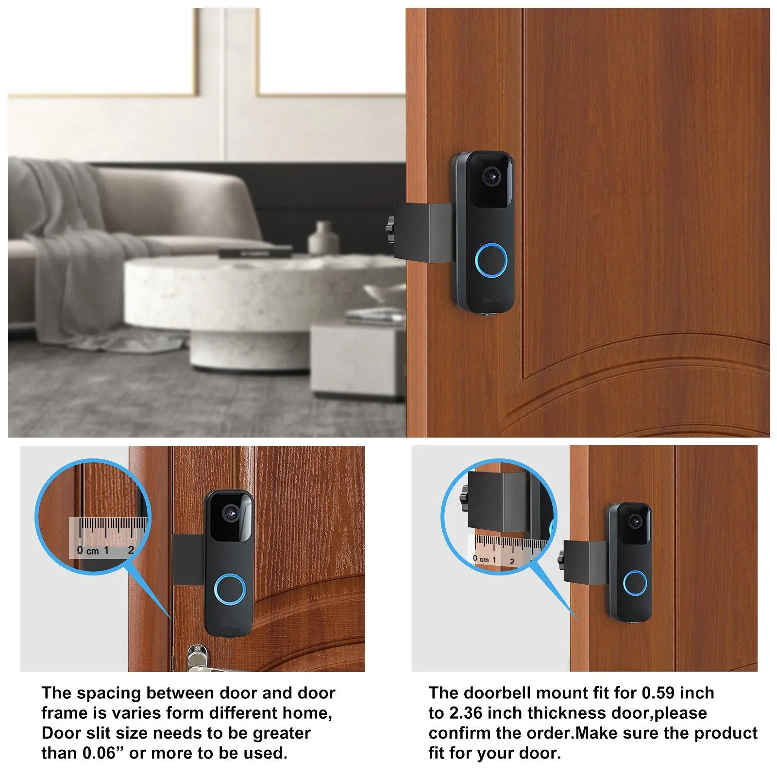 Easy Install No-Drill Mount For Blink Doorbell - Bracket