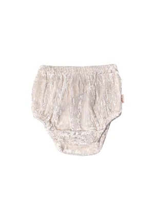 Ivory Velvet Diaper Cover