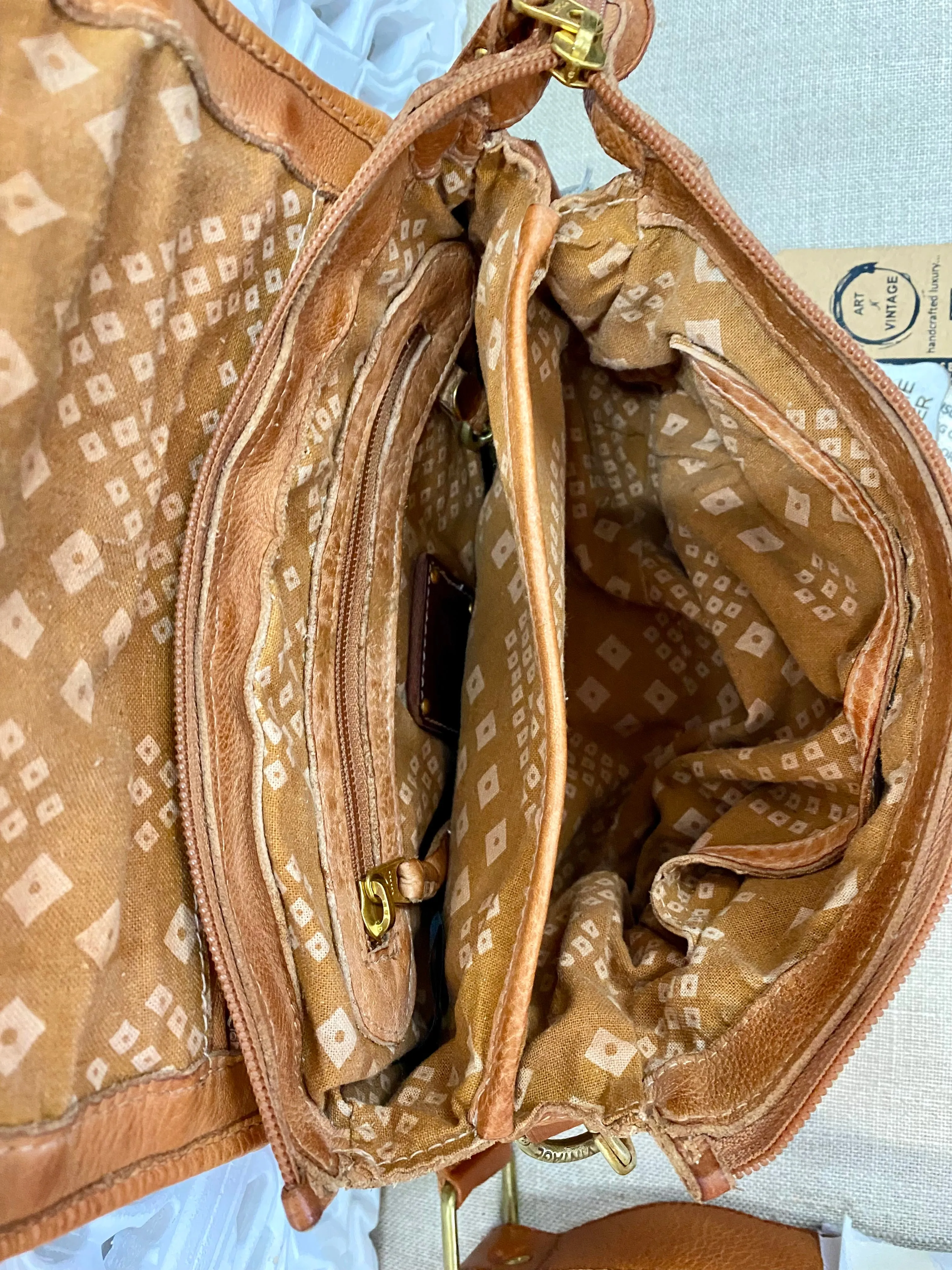 Kali Foldover Bag - Honey