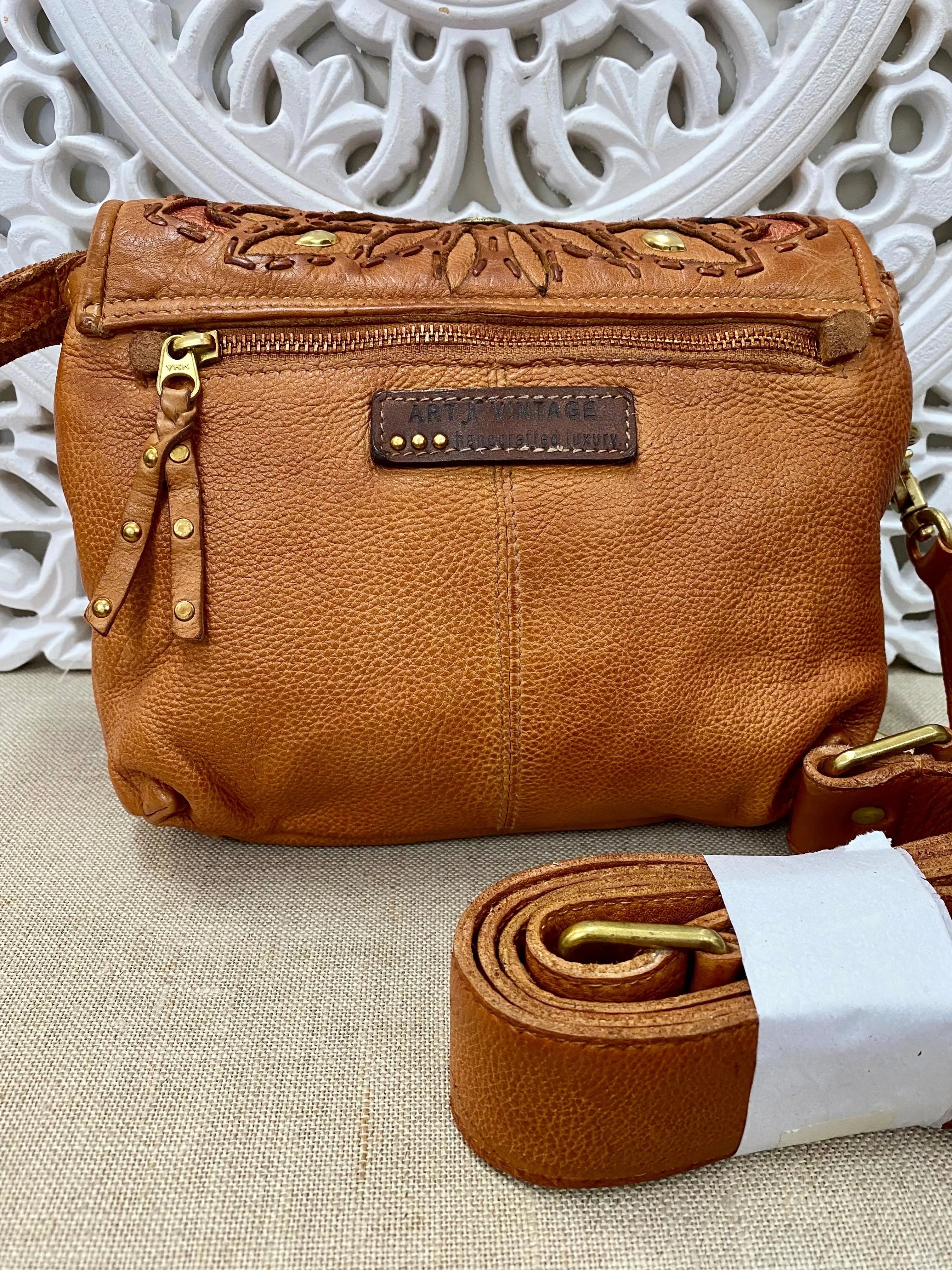 Kali Foldover Bag - Honey