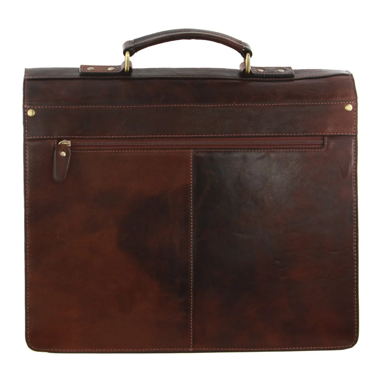 Pierre Cardin Leather Laptop Satchel PC3523