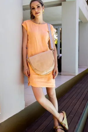 Saddle Handbag Hazelnut Leather