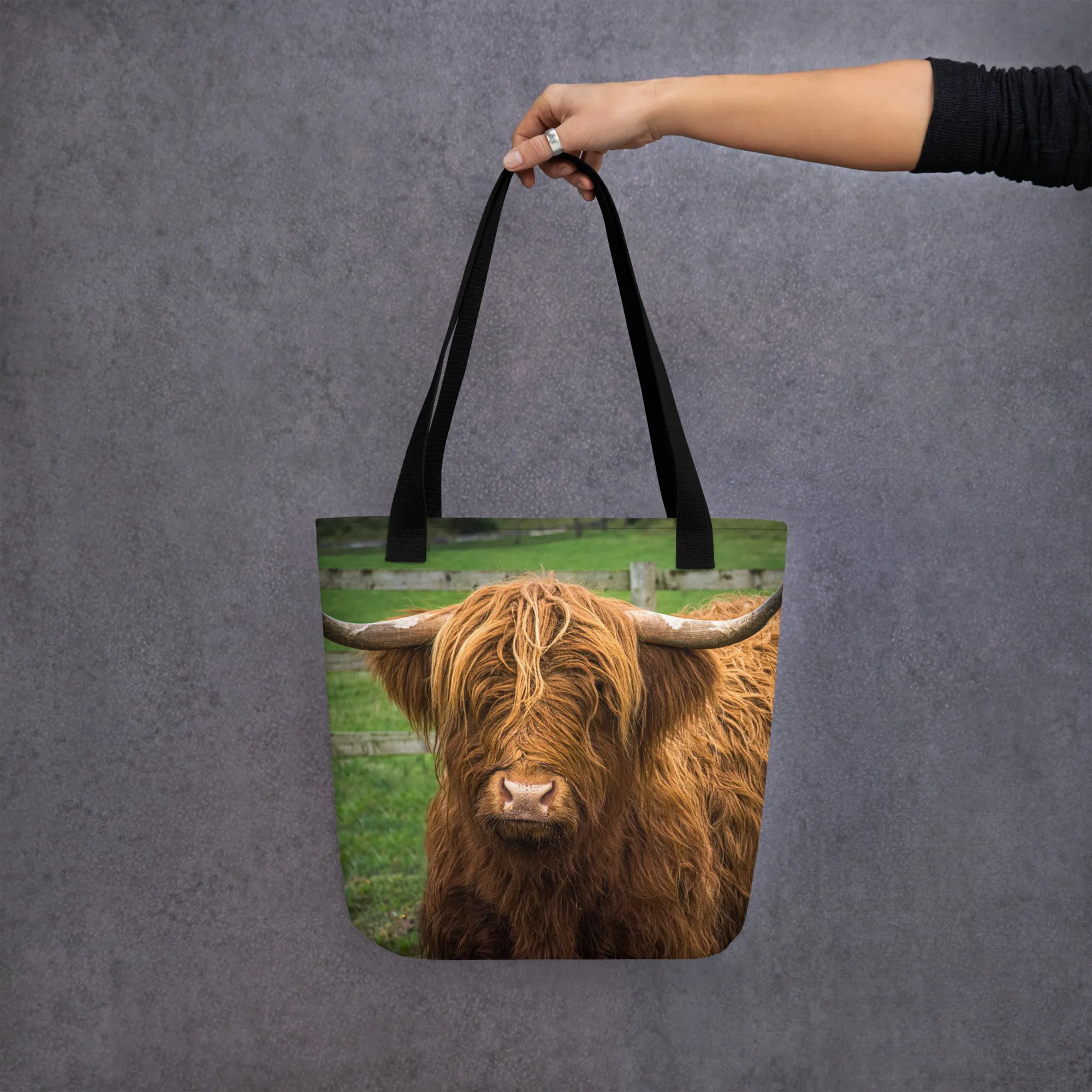 Scottish Cow Tote Bag
