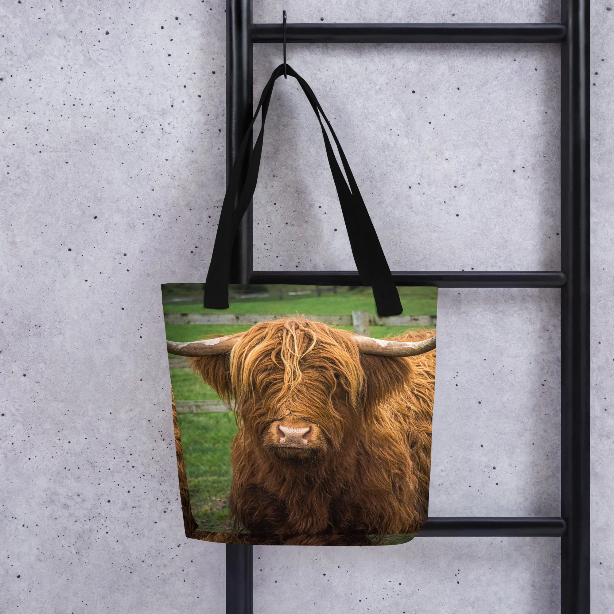 Scottish Cow Tote Bag