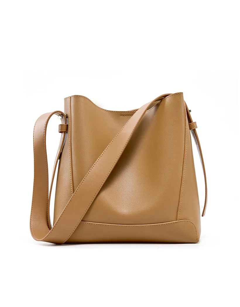 The Charlotte Leather Bucket Bag