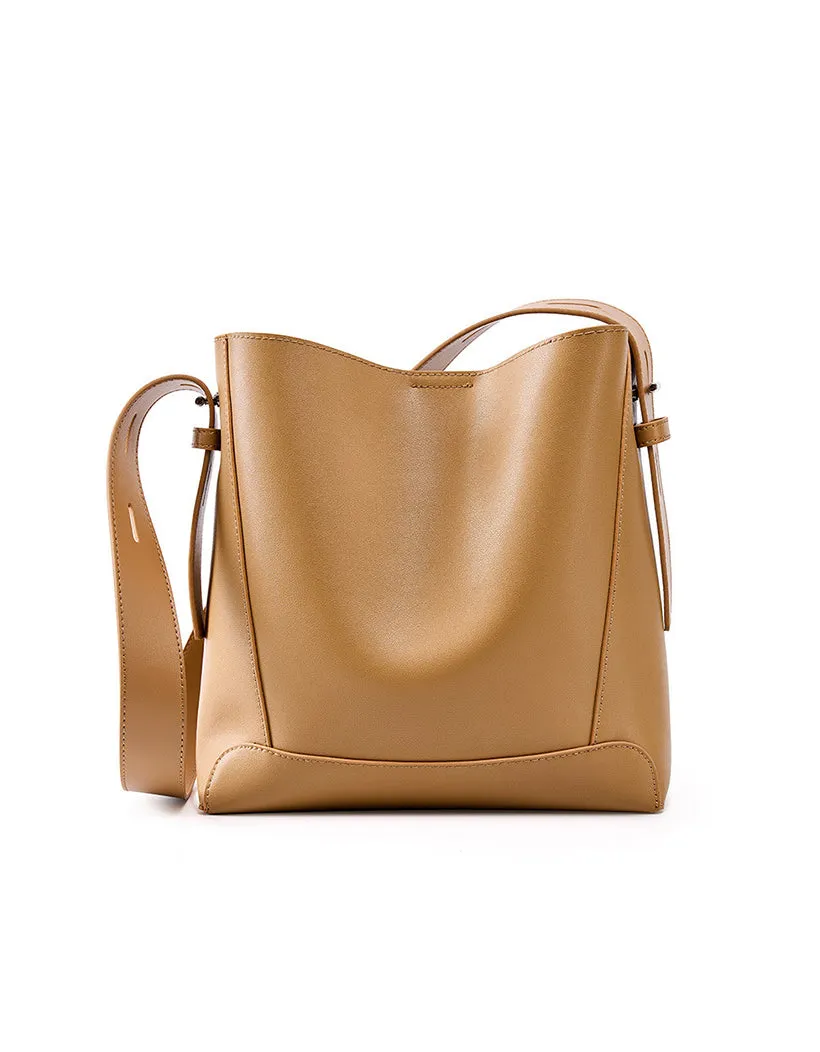 The Charlotte Leather Bucket Bag