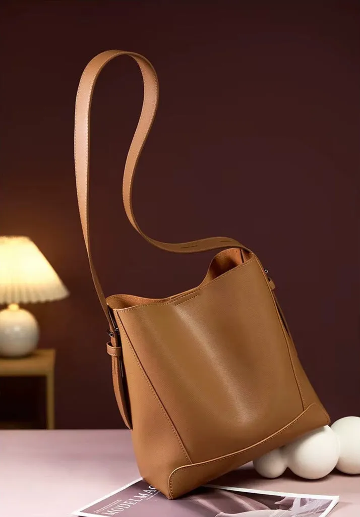 The Charlotte Leather Bucket Bag