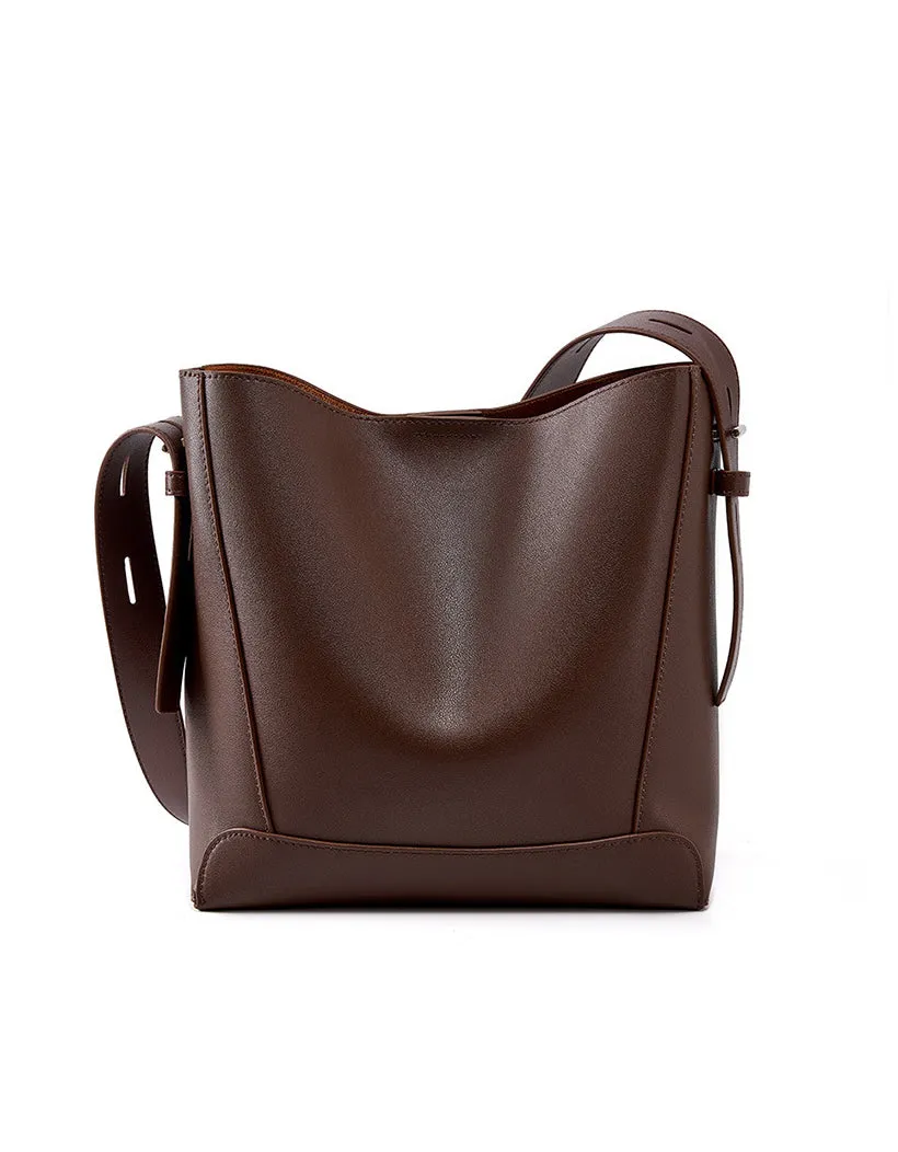 The Charlotte Leather Bucket Bag
