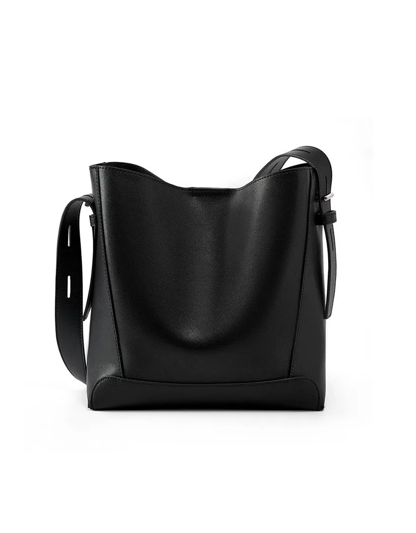 The Charlotte Leather Bucket Bag