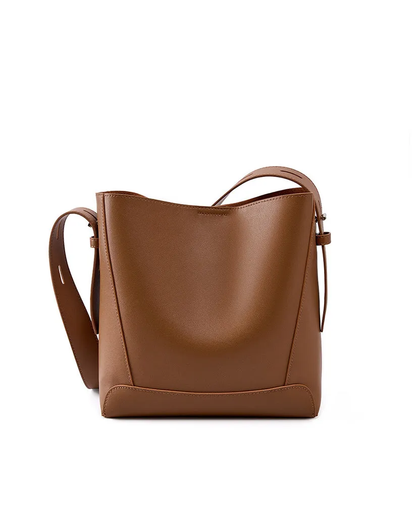 The Charlotte Leather Bucket Bag