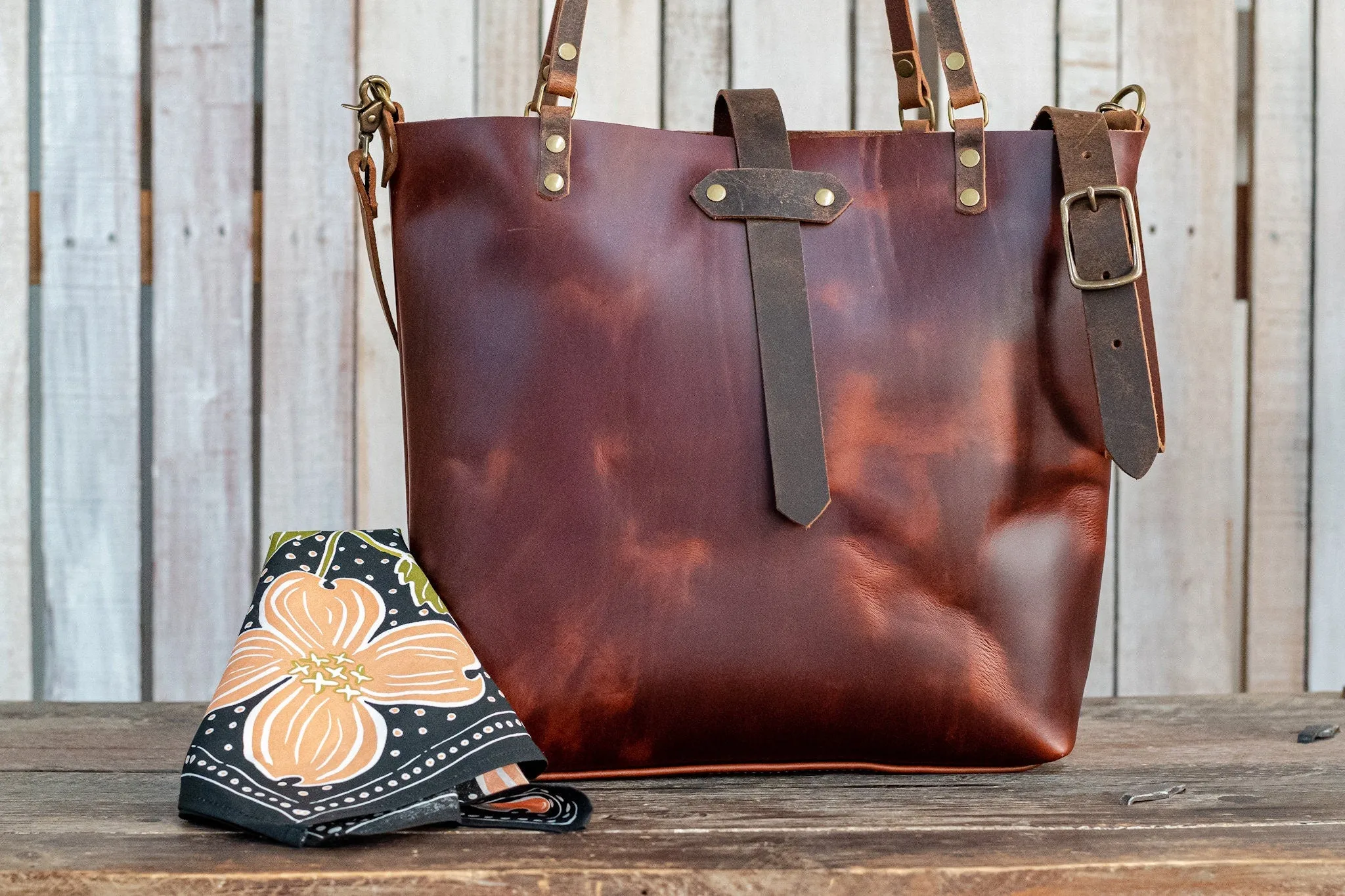 The Minimalist Leather Tote Bag | Leather Bag | Large
