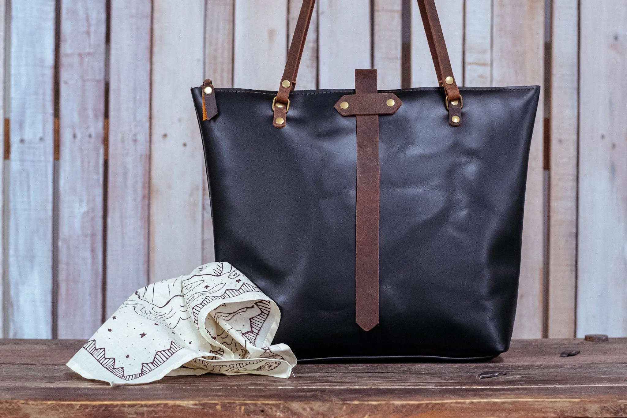 The Minimalist Leather Tote Bag | Leather Bag | Large