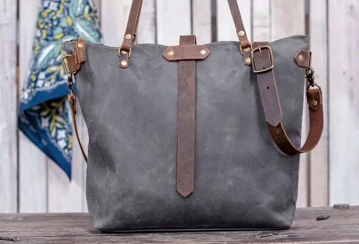 The Minimalist Leather Tote Bag | Leather Bag | Large