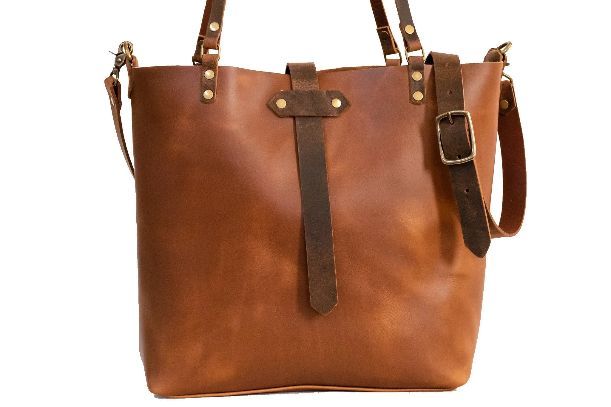 The Minimalist Leather Tote Bag | Leather Bag | Large