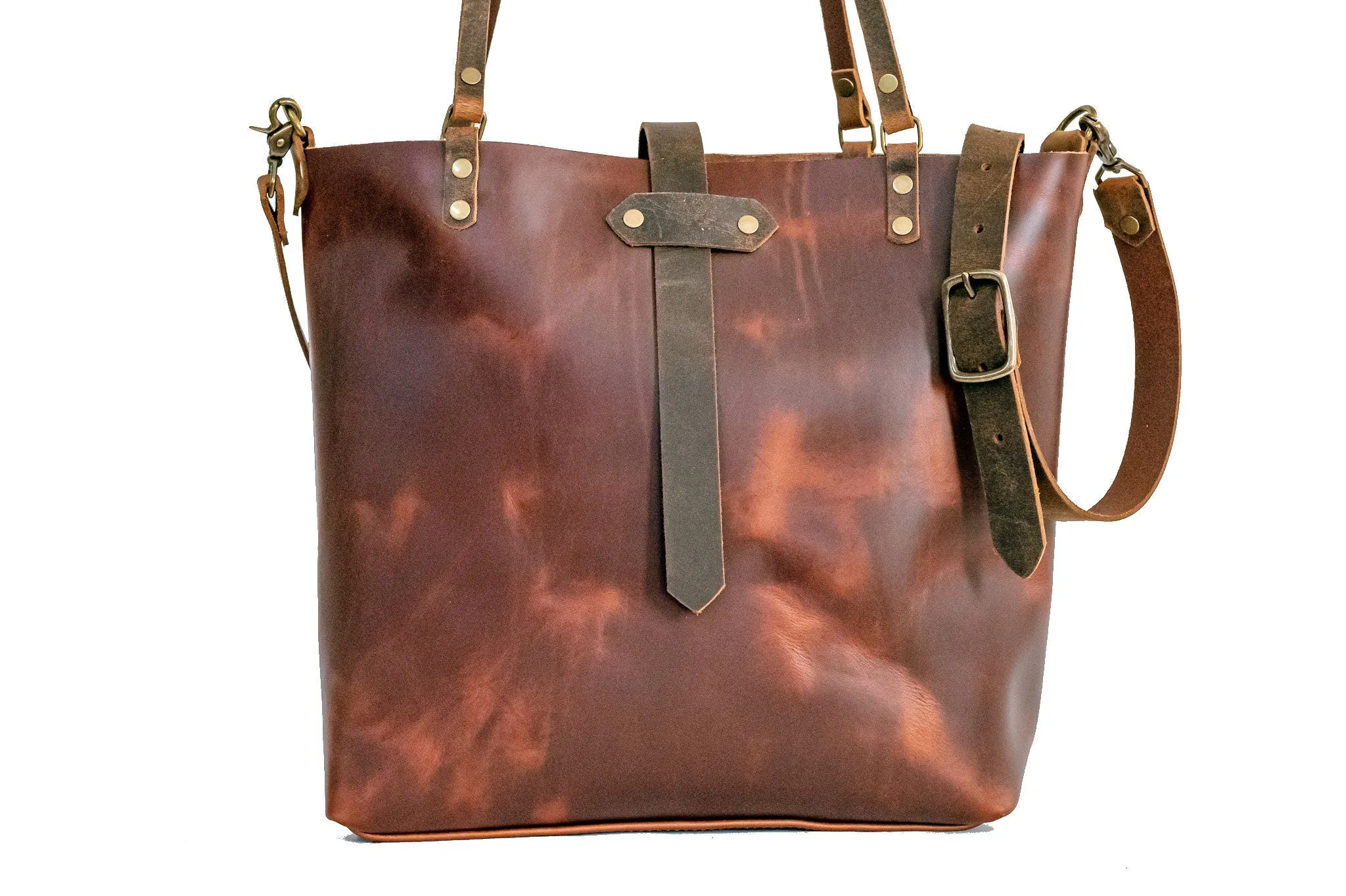 The Minimalist Leather Tote Bag | Leather Bag | Large