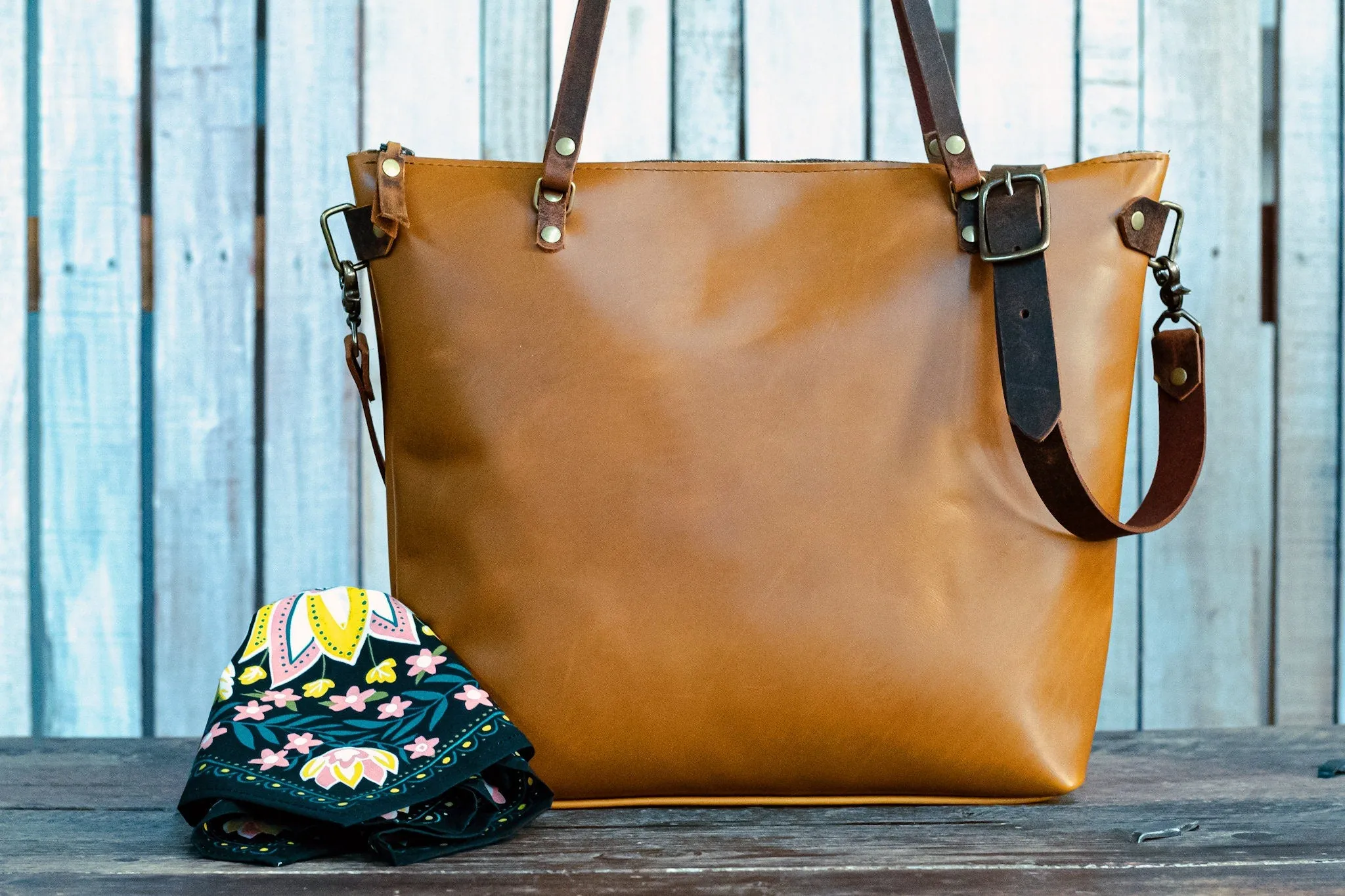 The Minimalist Leather Tote Bag | Leather Bag | Large