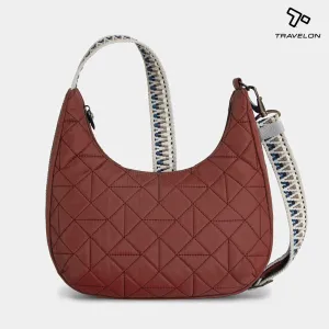 Travelon Anti-Theft Boho Slouchy Crossbody Paprika