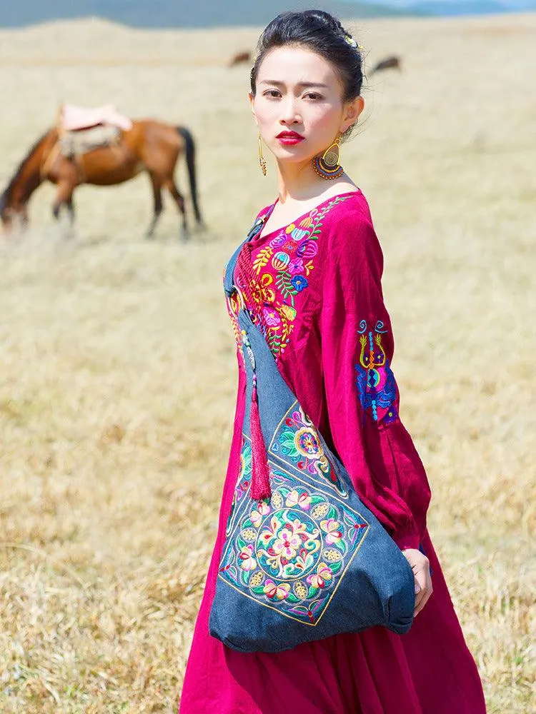 Vintage embroidery bag