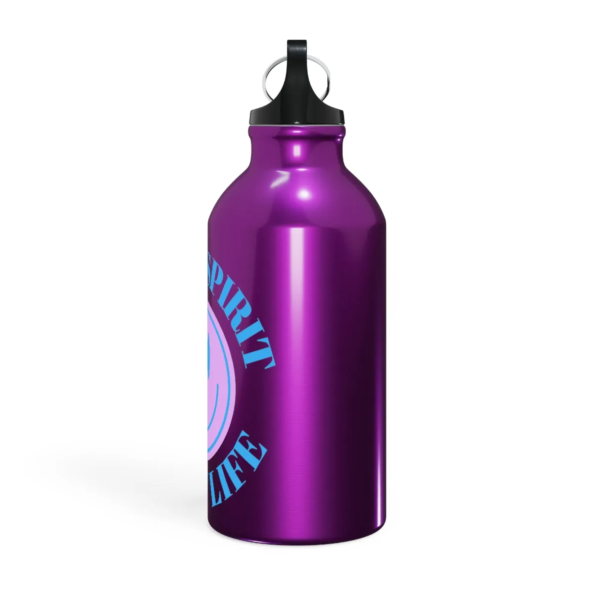 Water Bottle Happy Spirit Happy Life, Aesthetic Pink, Smile Face, Trendy Tumblr Bottle, Tritan Purple Happy Mind Tumbler, BPA Free H2O