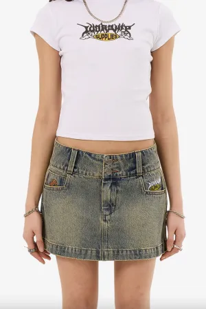 WORSHIP SUPPLIES MESSENGER MICRO SKIRT - CORROSIVE